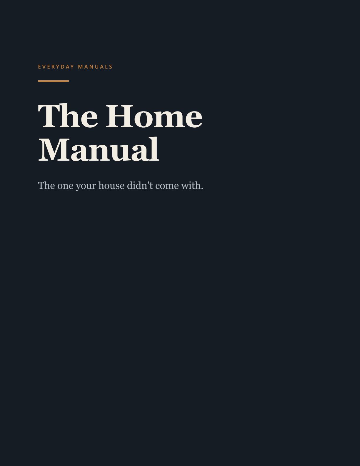 The Home Manual cover